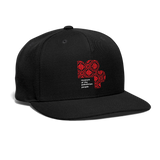 Snapback Baseball Cap - black