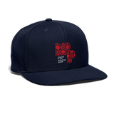 Snapback Baseball Cap - navy