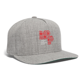 Snapback Baseball Cap - heather gray