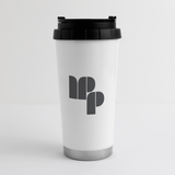 16 oz Travel Mug - white