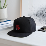 Snapback Baseball Cap - black