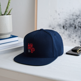 Snapback Baseball Cap - navy
