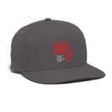 Snapback Baseball Cap - dark grey