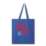 MPP Tote Bag with Tatreez Logo (3 Colors) - royal blue