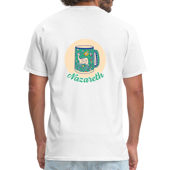 MPP x Nazareth Mug T-Shirt (Green Logo) - white
