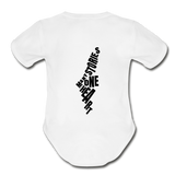 MPP Organic Baby Bodysuit (Tatreez Logo) - white