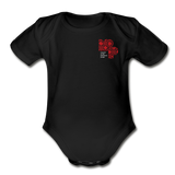 MPP Organic Baby Bodysuit (Tatreez Logo) - black