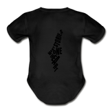 MPP Organic Baby Bodysuit (Tatreez Logo) - black