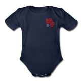 MPP Organic Baby Bodysuit (Tatreez Logo) - dark navy